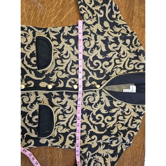 Vintage Casual Corner‎ Sweater Womens Medium Knit Button Jacket Wool 90s - Picture 3 of 7